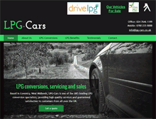 Tablet Screenshot of lpg-cars.co.uk